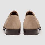 Brera - Klassische Derby-Schnürschuhe für Herren aus sandfarbenem Wildleder