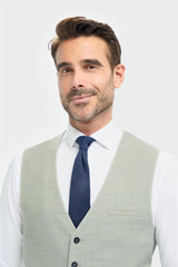 Camden - Herrenweste in Salbeigrün