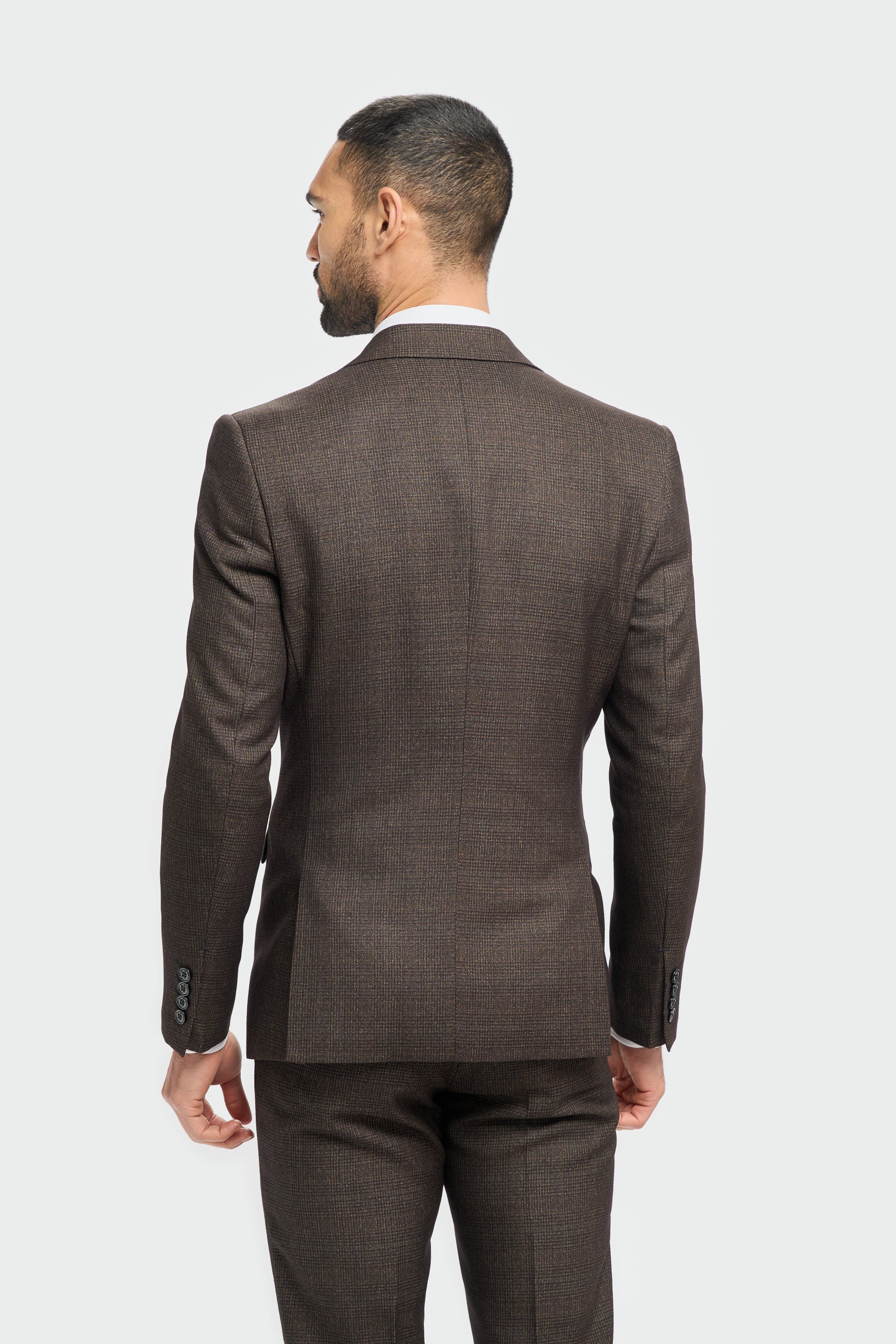 Caridi - Brauner Tweed-Blazer für Herren