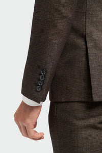 Caridi - Brauner Tweed-Blazer für Herren