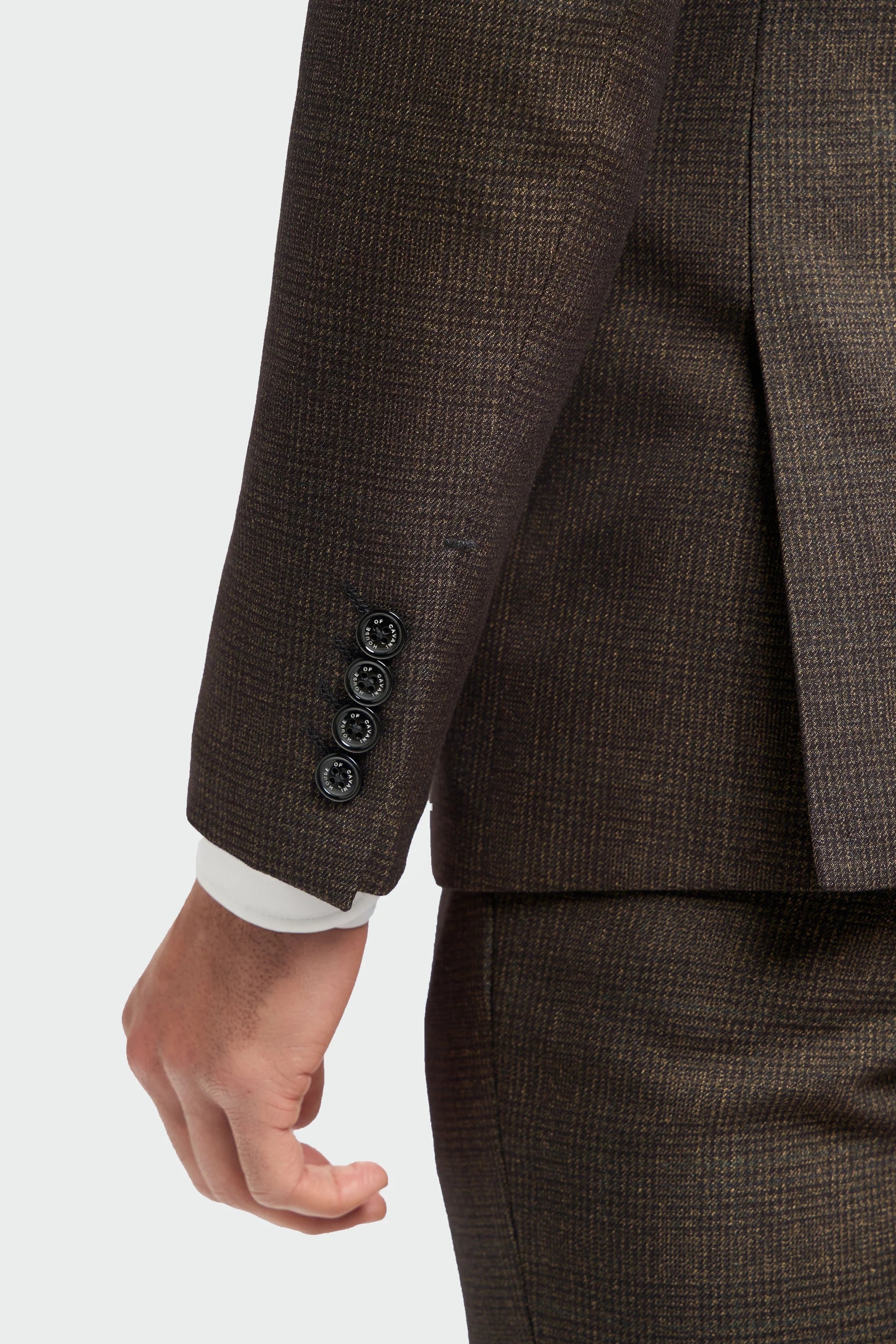 Caridi - Brauner Tweed-Blazer für Herren