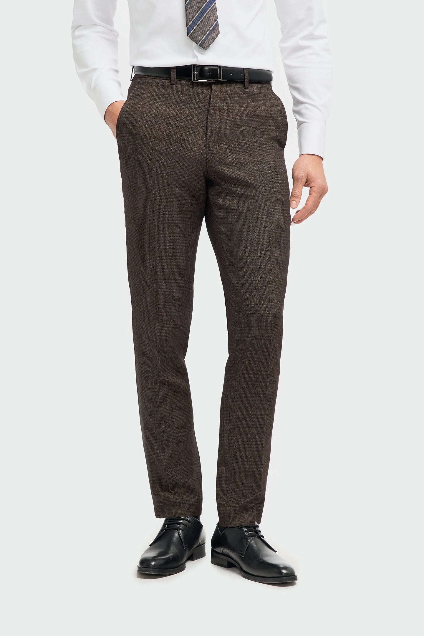 Caridi - Braune Tweedhose für Herren