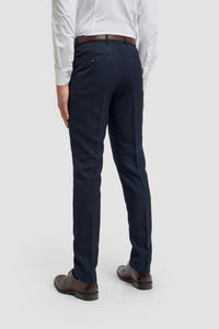 Caridi - Marineblaue Tweedhose für Herren