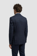 Caridi - Marineblauer Tweed-Blazer für Herren