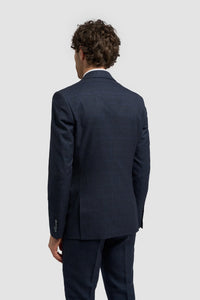 Caridi - Marineblauer Tweed-Blazer für Herren