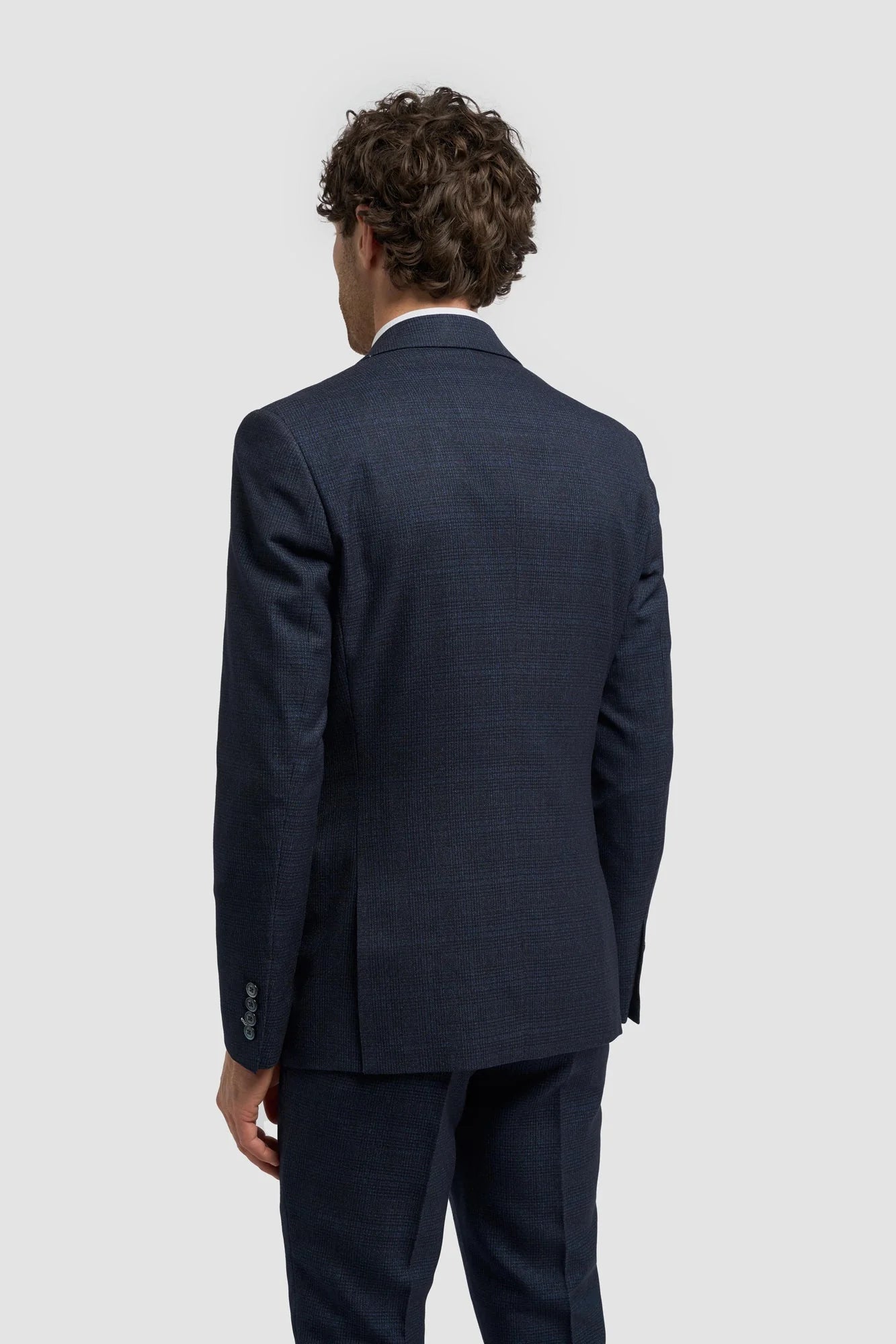 Caridi - Marineblauer Tweed-Blazer für Herren