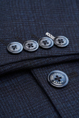 Caridi - Marineblauer Tweed-Blazer für Herren