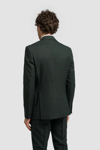 Caridi - Olivgrüner Tweed-Blazer für Herren