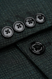 Caridi - Olivgrüner Tweed-Blazer für Herren