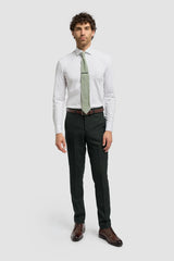 Caridi - Olivgrüne Tweedhose für Herren