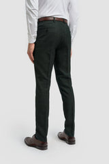 Caridi - Olivgrüne Tweedhose für Herren