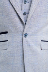 Caridi - Hellblauer Hochzeitsblazer für Herren