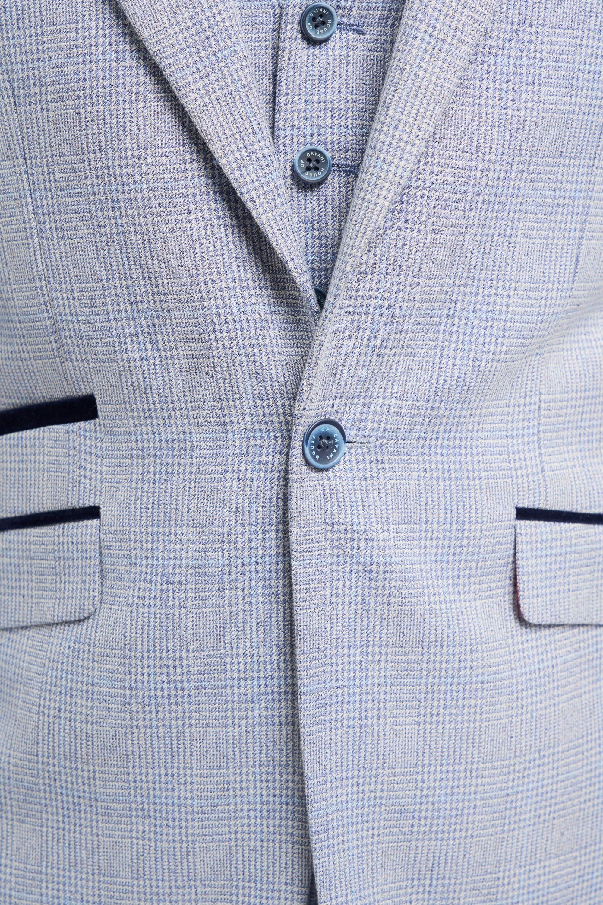 Caridi - Hellblauer Hochzeitsblazer für Herren