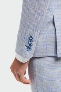 Caridi - Hellblauer Hochzeitsblazer für Herren