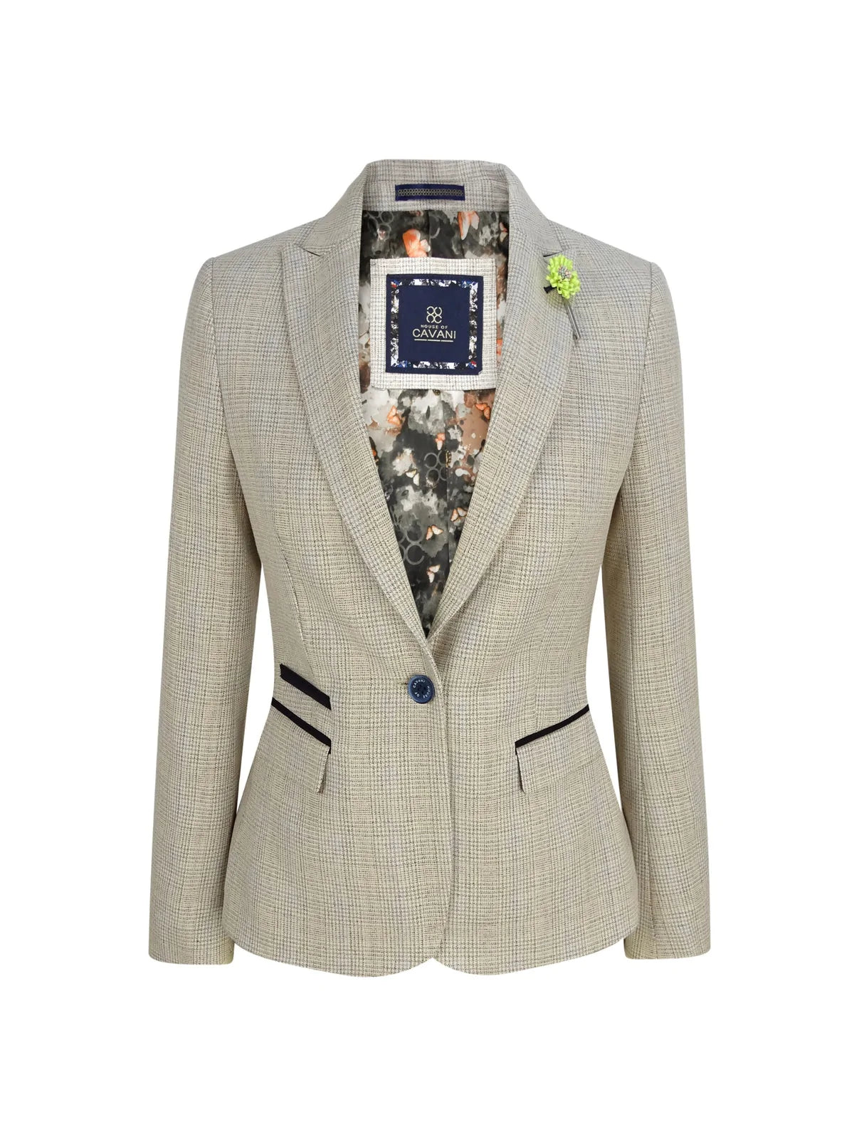 Ladies Tweed Cream Blazer