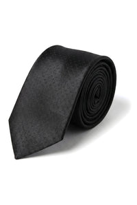 Cavani Satin-Krawatte – Passende Herren-Krawatte aus Satin-Seide, Einstecktuch, Taschentuch und Krawattenklammer, gepunktet, für Hochzeit, Abschlussball, Büro