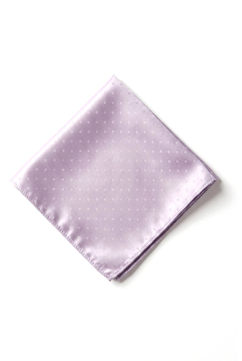 Cavani Satin-Krawatte – Passende Herren-Krawatte aus Satin-Seide, Einstecktuch, Taschentuch und Krawattenklammer, gepunktet, für Hochzeit, Abschlussball, Büro