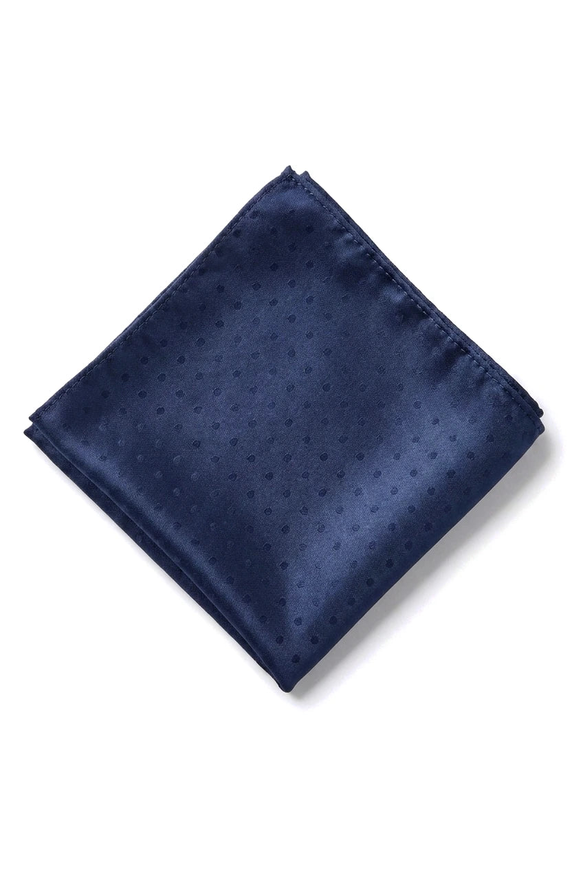 Cavani Satin-Krawatte – Passende Herren-Krawatte aus Satin-Seide, Einstecktuch, Taschentuch und Krawattenklammer, gepunktet, für Hochzeit, Abschlussball, Büro