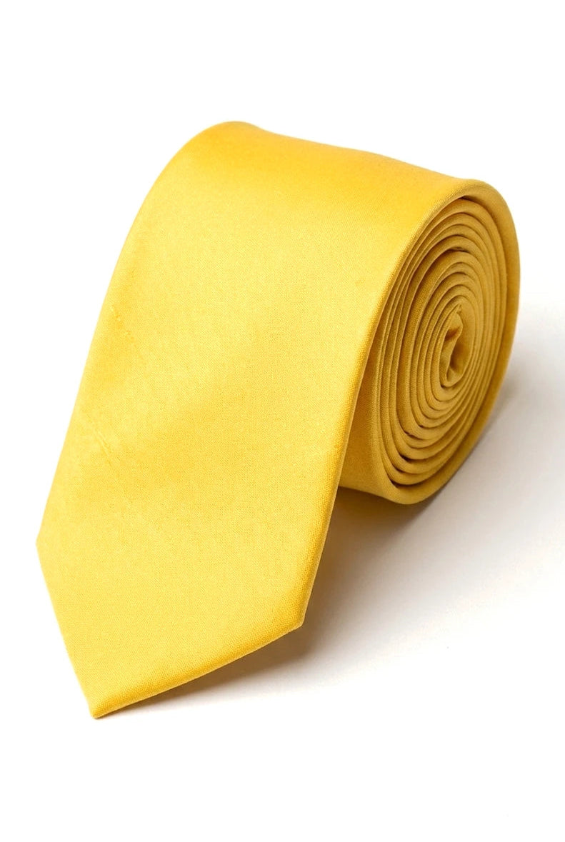 Cavani Satin-Krawatte – Passende Herren-Krawatte aus Satin-Seide, Einstecktuch, Taschentuch und Krawattenklammer, gepunktet, für Hochzeit, Abschlussball, Büro