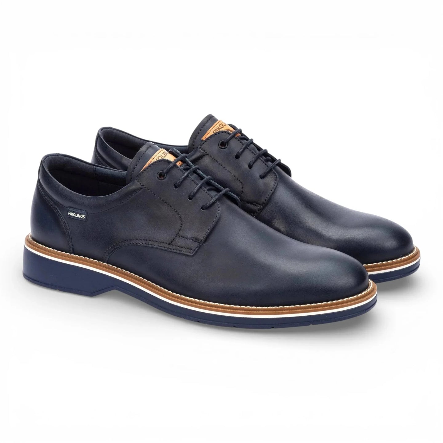Claret - Blaue Herren-Derby-Schnürschuhe aus Leder