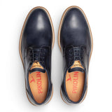 Claret - Blaue Herren-Derby-Schnürschuhe aus Leder