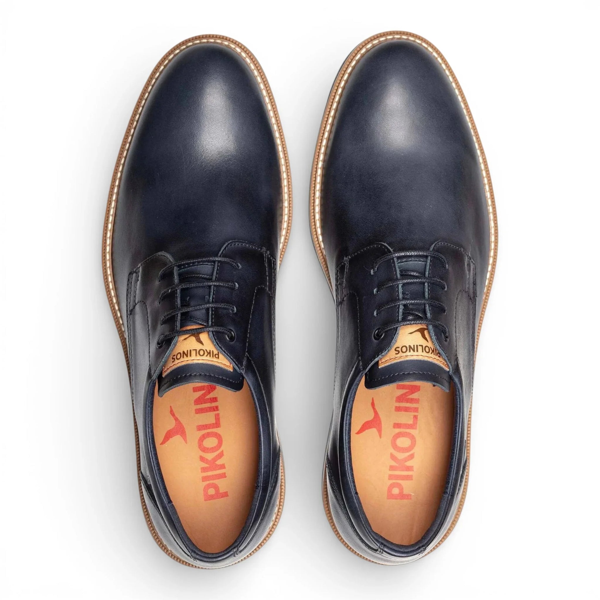 Claret - Blaue Herren-Derby-Schnürschuhe aus Leder