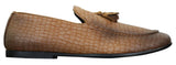 Elong DD0085 - Mens Snake Crocodile Leather PU Loafers Driving Shoes Slip On Tassel Comfort Vintage
