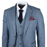 Earl - Men's Blue Checked Blazer