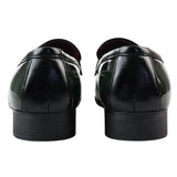 Men's Patent Tassel Slip On Green Loafers
