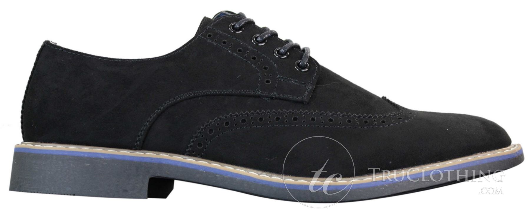 Elong EL0635 - Mens Smart Casual Suede Nubuck Leather Brogues