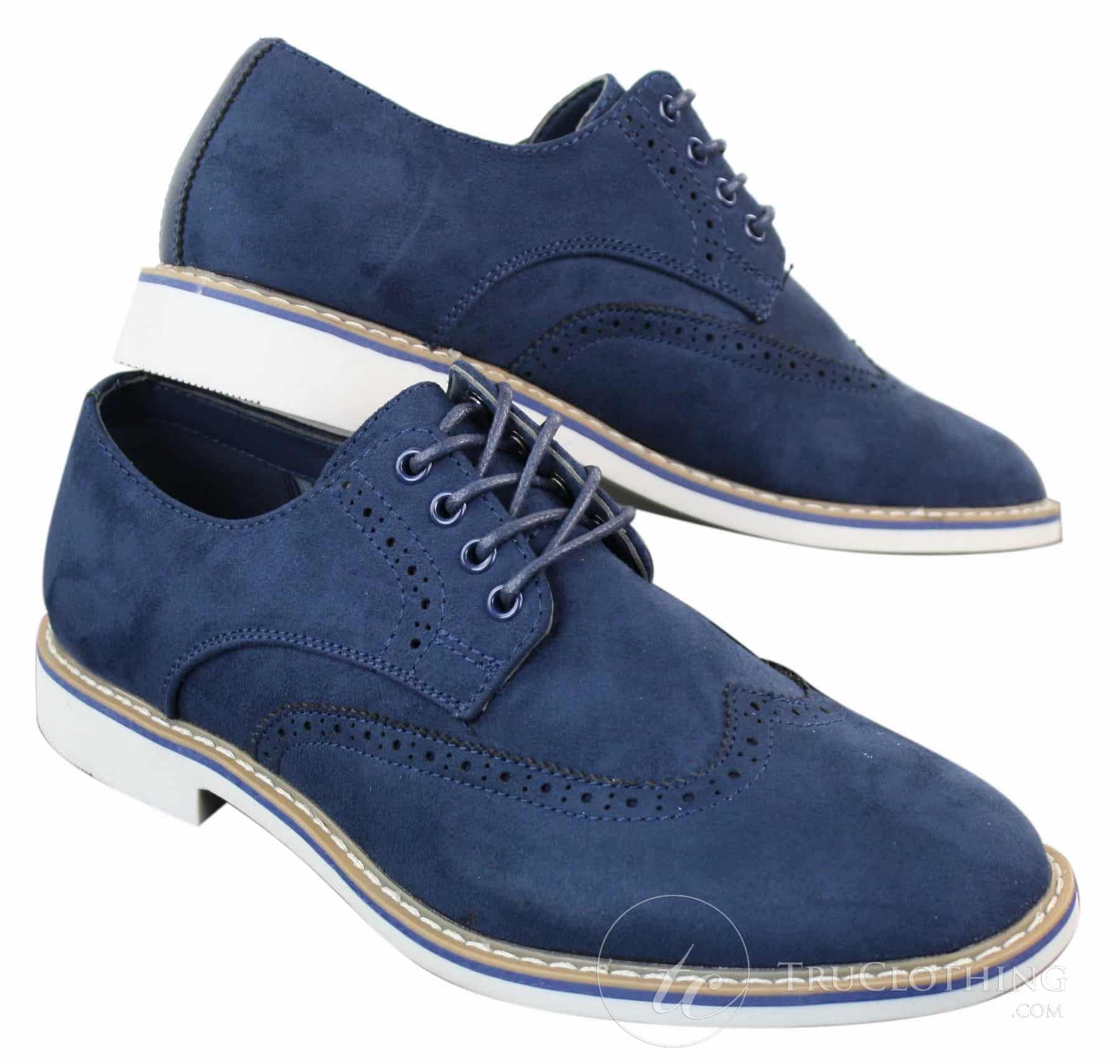 Elong EL0635 - Mens Smart Casual Suede Nubuck Leather Brogues