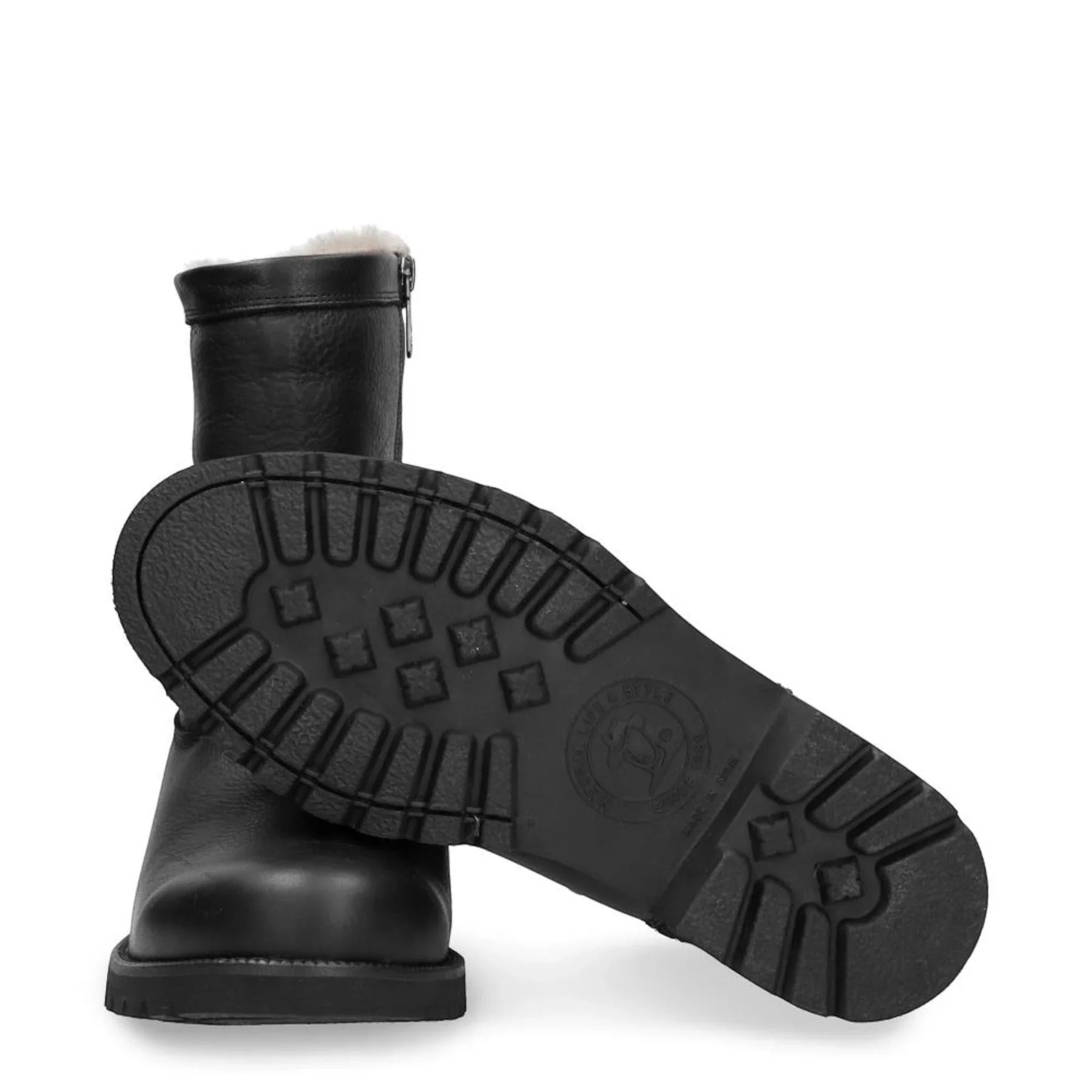 Fedro Igloo C3 – Schwarze, wasserdichte Herren-Ankle-Boots aus Leder