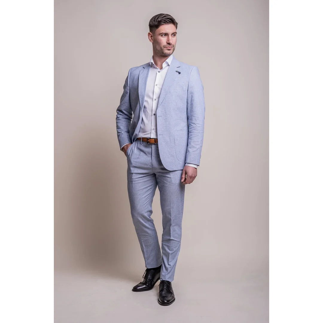 Fredrik - Men's Light Blue Summer Blazer