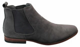Mens Italian Suede Slip On Ankle Boots Smart Casual Desert Chelsea Dealer
