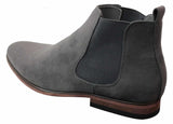 Mens Italian Suede Slip On Ankle Boots Smart Casual Desert Chelsea Dealer