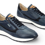Getafe – Blaue Herren-Sneaker aus Leder, bequemer Tragekomfort