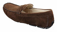 Mens Slip On Suede Leather Shoes Moccasin Loafers Smart Casual Brown Beige