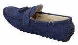 Mens Suede Brown Navy Tassle Loafers Driving Shoes Moccasins Slip On Leather
