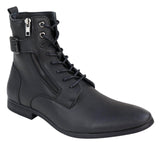 Mens Zip-Up Military Peaky Blinders Boots