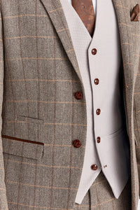 Harris Brown Tweedanzug mit Mayfair Stone Weste