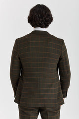Harris - Grüner Tweed-Blazer mit Fischgrätmuster