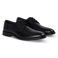 Henley – Schwarze, klassische Derby-Schuhe für Herren mit schlichter Zehenkappe