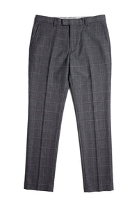 Hobbs - Herrenhose, Grau, Kariert, Vintage, Retro, Elegant, Hochzeit