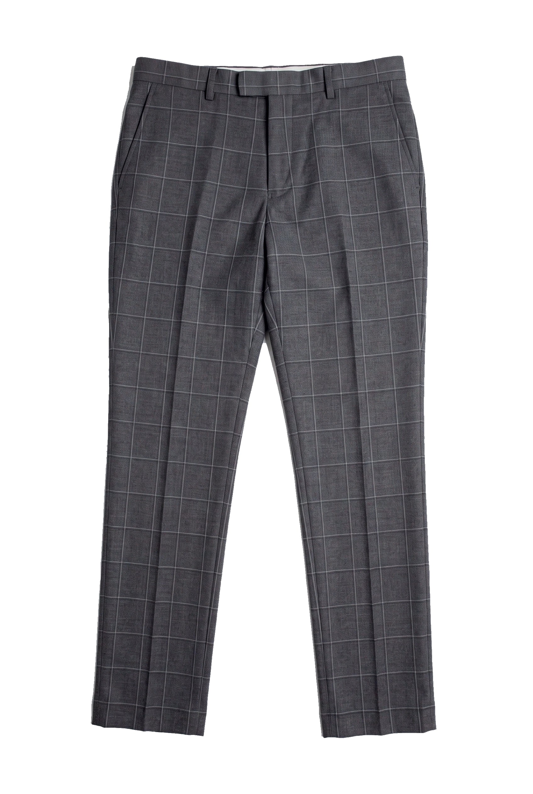 Hobbs - Herrenhose, Grau, Kariert, Vintage, Retro, Elegant, Hochzeit