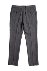 Hobbs - Herrenhose, Grau, Kariert, Vintage, Retro, Elegant, Hochzeit