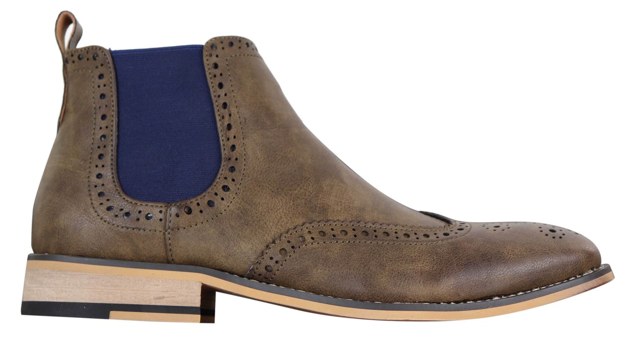 Mens Black or Brown Slip-on Chealse Boots - Cavani Hound