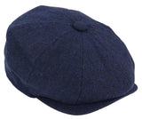 8-Panel Newsboy Hat with Razor Blade Navy