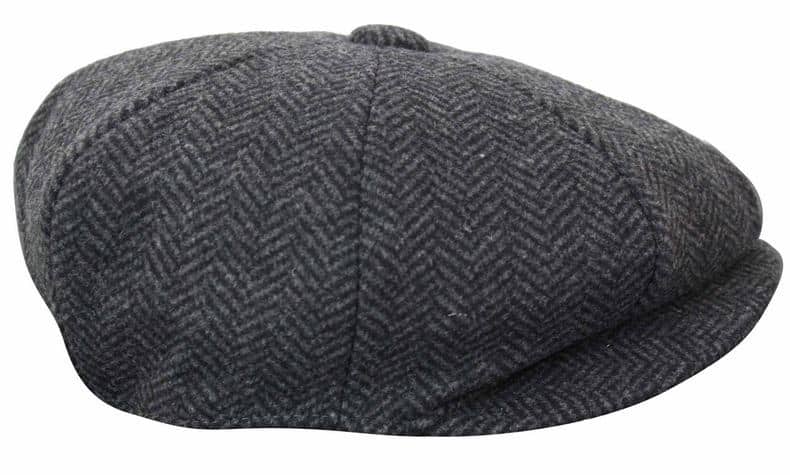 HT6316 - Mens Herringbone Tweed Peaky Blinders Hat