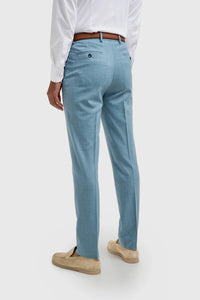 James - Herren hellblaue strukturierte Hose