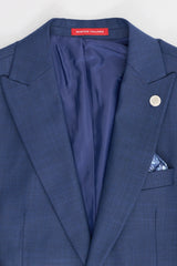 James Herrenanzug, 3-teilig, marineblau, maßgeschneiderte Passform